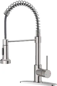 Robinet De Cuisine Pivotant À Double Fonction Eau Chaude/eau Froide, En Cuivre Noir.
