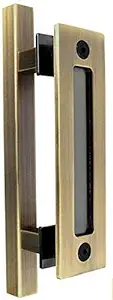 Poignée De Porte Coulissante De Grange Robuste Avec Poignée Encastrée Des Deux Côtés, Conçue Pour Les Portes De Garage, D'Abri De Jardin Ou De Cuisine De 30 Cm (12 Pouces).