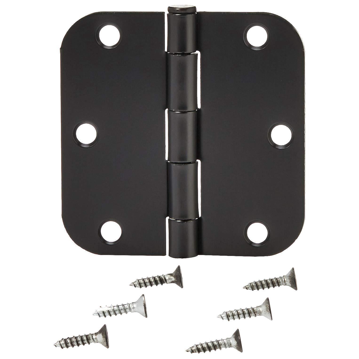 Charnière De Porte Et Fenêtre Silencieuse Mate 88x88x2,2 Mm (bronze Noir) 4 Pièces