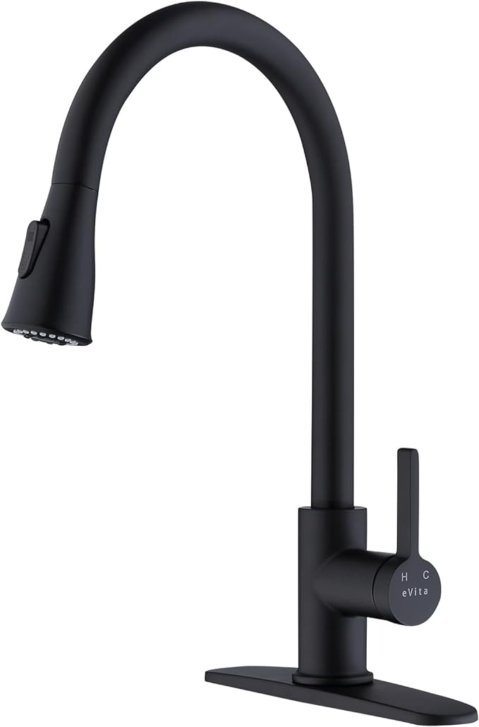 Robinet De Cuisine Tout Cuivre, Mitigeur D'Évier Monotrou Pivotant À 360° Pour Eau Chaude Et Froide