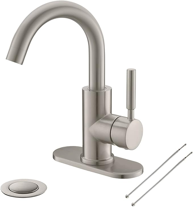 Robinet De Lavabo En Acier Inoxydable 304, Réservoir D'Eau Chaude Et Froide À Bille, Robinet De Lavage Rotatif