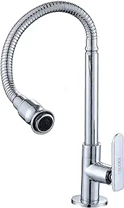 Robinet De Cuisine En Acier Inoxydable, Robinet Universel Pivotant À 4 Points Pour Eau Froide