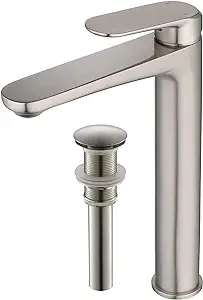 Robinet De Lavabo En Acier Inoxydable, Robinet D'Eau Chaude Et Froide Pour Salle De Bain, Couleur Chromée