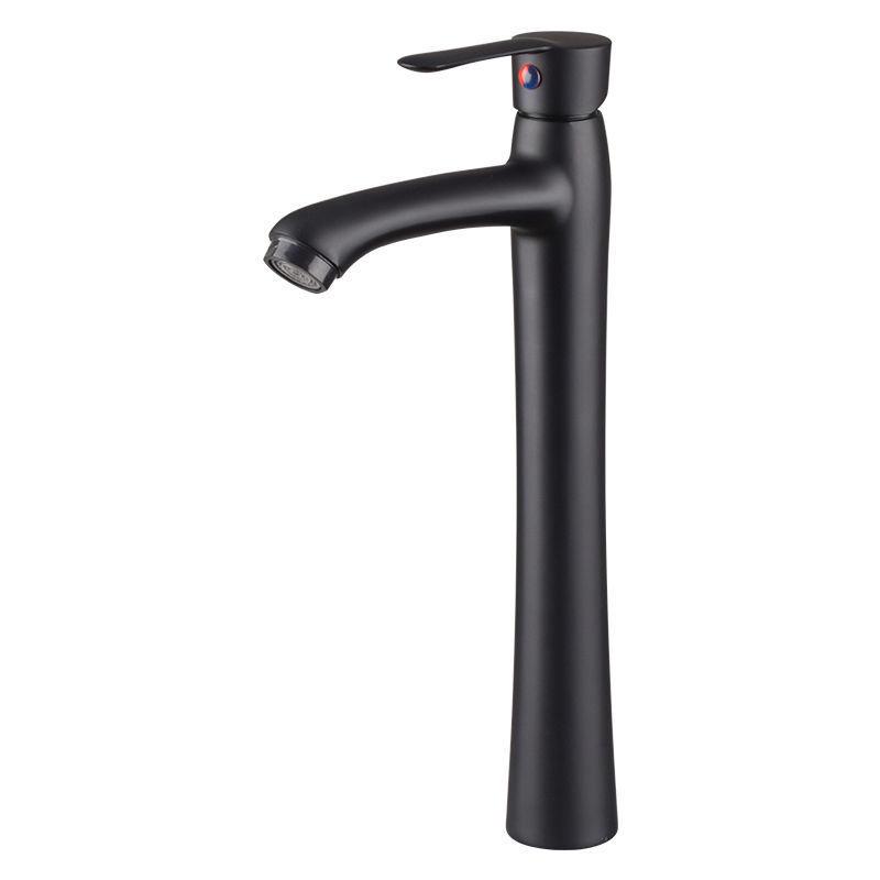 Robinet De Lavabo Monotrou À Poignée Unique, Robinet De Salle De Bain À Eau Froide Uniquement, Chromé