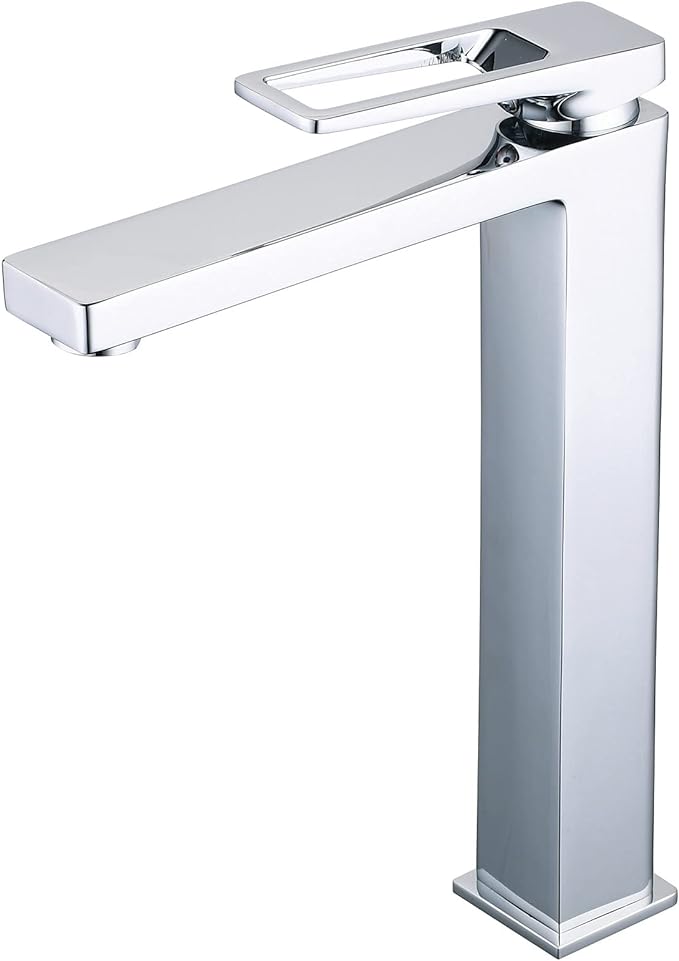 Robinet De Lavabo, Robinet Monotrou En Acier Inoxydable Pour Eau Chaude Et Froide, Finition Étirée À Chaud