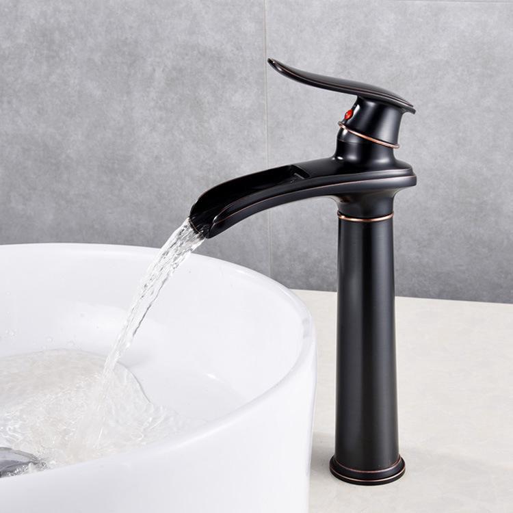 Mitigeur De Lavabo, Robinet En Laiton, Robinet Cascade Pour Lavabo