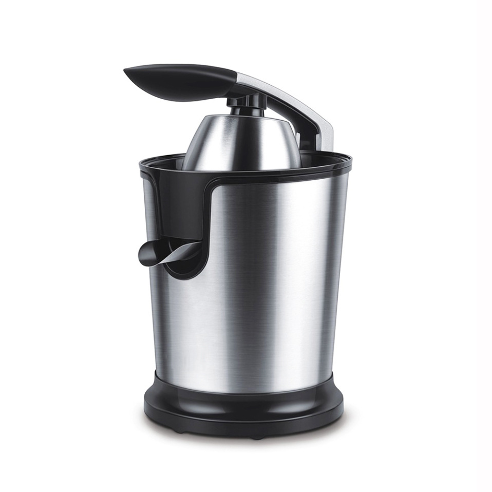 Exprimidor Eléctrico De Cítricos Profesional Palanca Acero Inoxidable Sin Bpa, Zumo De Naranja, Limón, Pomelo, Rápido, Automático, Silencioso, Potente 160 W, Boquilla Antigoteo, Lavable A Máquina