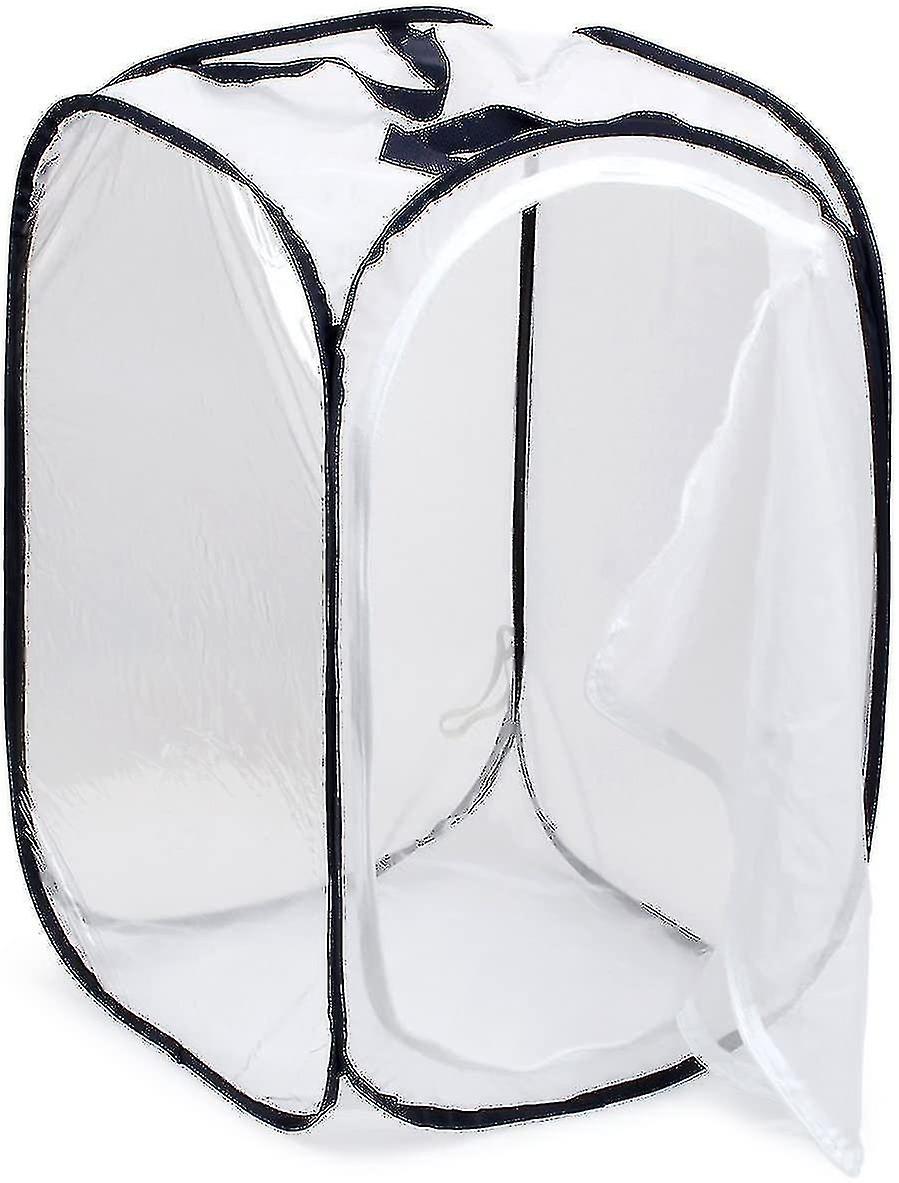 Cage À Insectes Pliable Hhcx, Cage À Papillons, Incubateur Transparent Pour Semis (60 X 60 X 90 Cm) (noir)