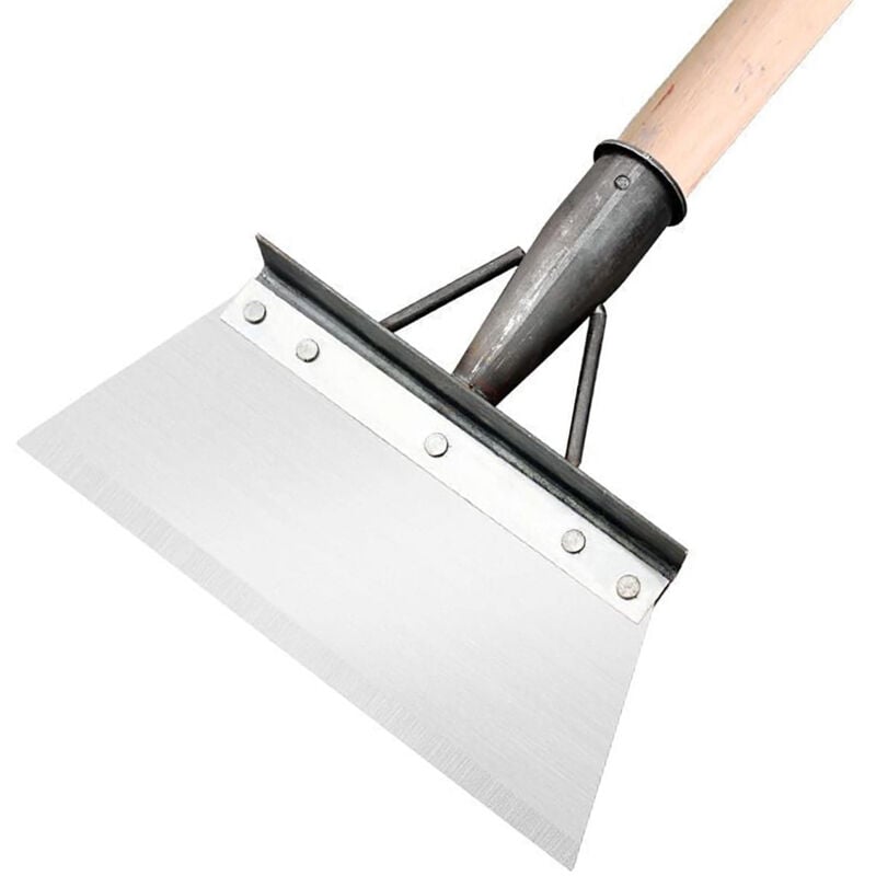 Pelle A Glace Plate En Acier Inoxydable 30cm Outil De Desherbage Multifonctionnel Pour Desherbage, Plantation, Ferme, Jardin