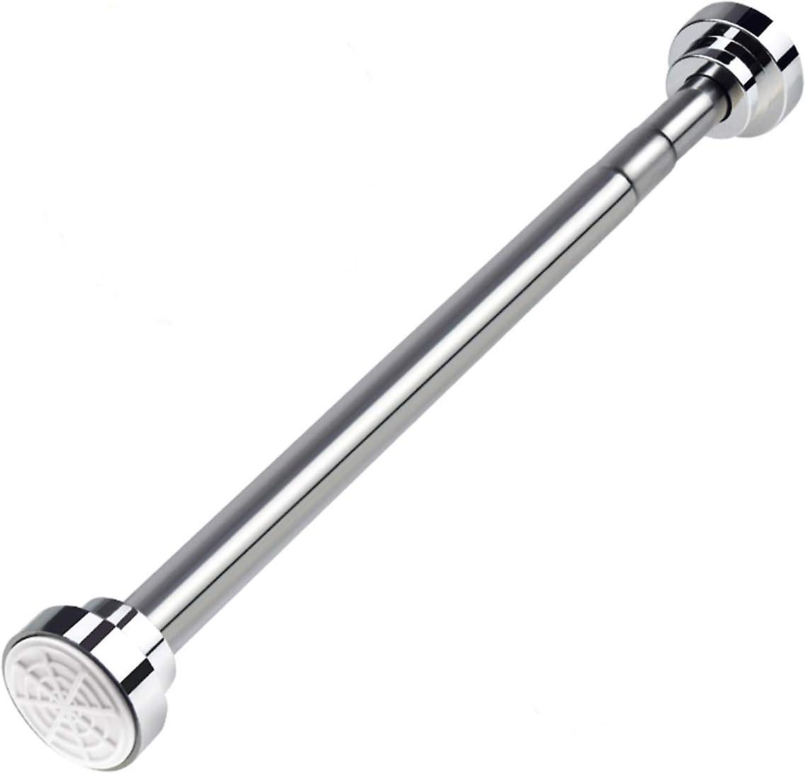 Extendable Shower Curtain Tension Rod Telescopic Rail Stainless Steel Bath Closet Hanging Pole (90-168cm)