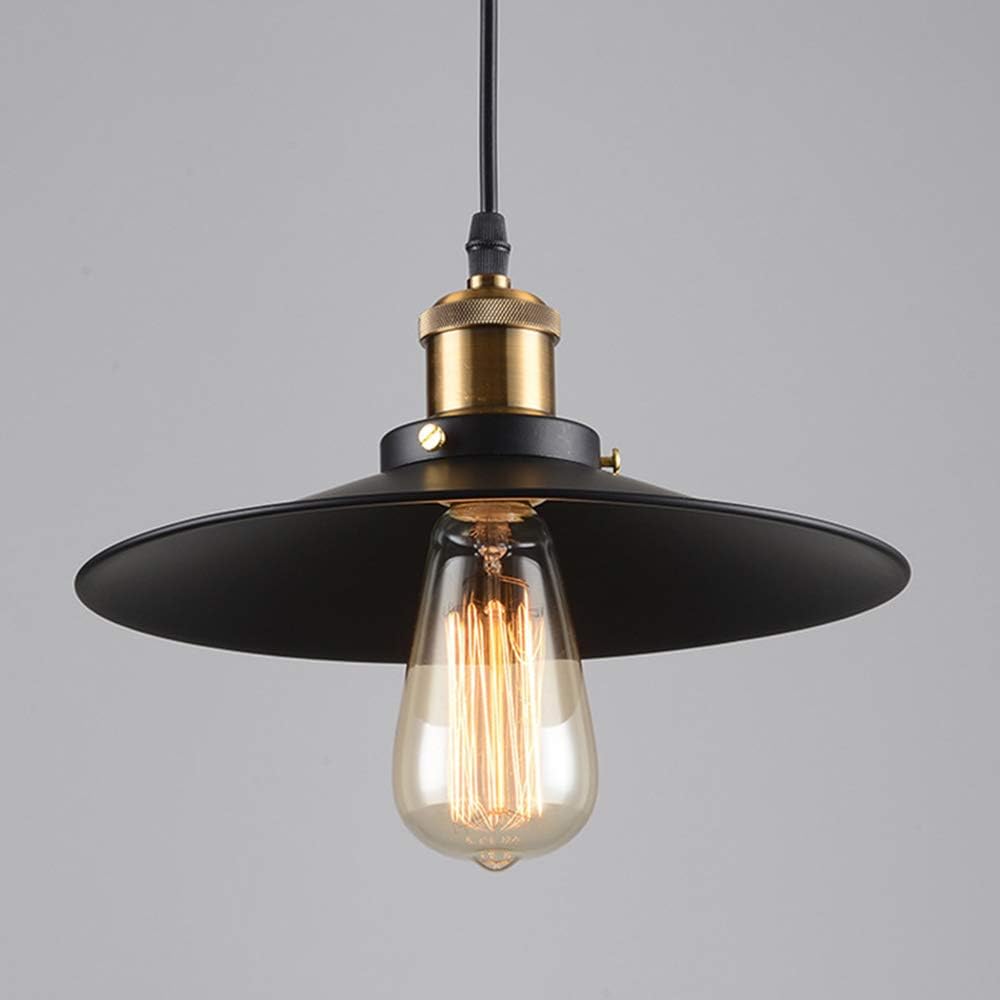 Svkbjroy Lampada A Sospensione, Elegante Lampada A Sospensione Industriale Retrò Plafoniera Lampadario Per Interni Retrò Per Decorazione Plafoniera In Metallo E27, Senza Lampadina, 22 Cm