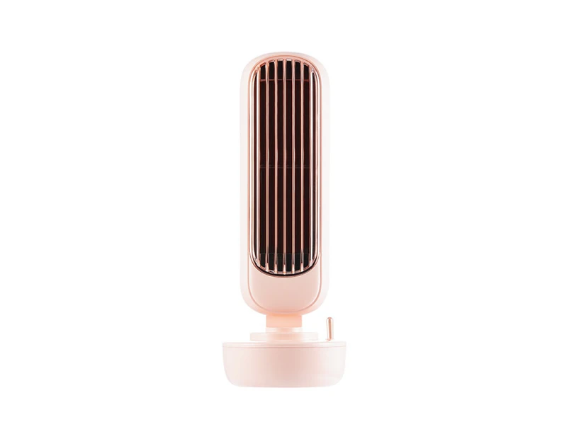 Vintage Usb Bladeless 3 Speed Desktop Timing Humidifier Tower Cooling Fan Cooler-pink