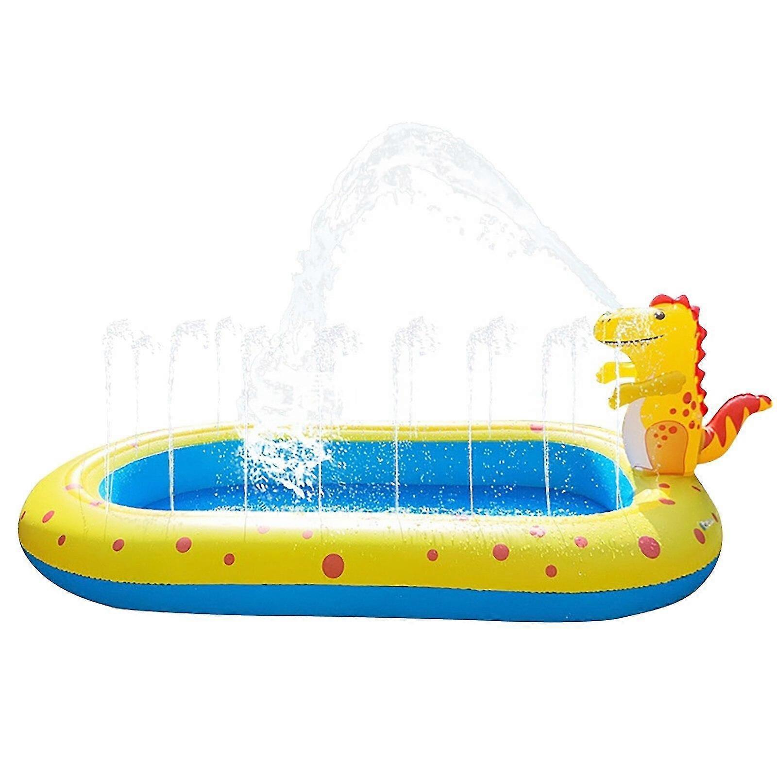 Kids Inflatable Sprinkler Cute Swimming Dinoskids Inflatable Sprinkler Cute Swimming Dinosaur Pool 3 In 1 Family Sized Outdoor Pool Inflatable Swimming Pools For Cottagesaur Pool 3 In 1 Family Sized O