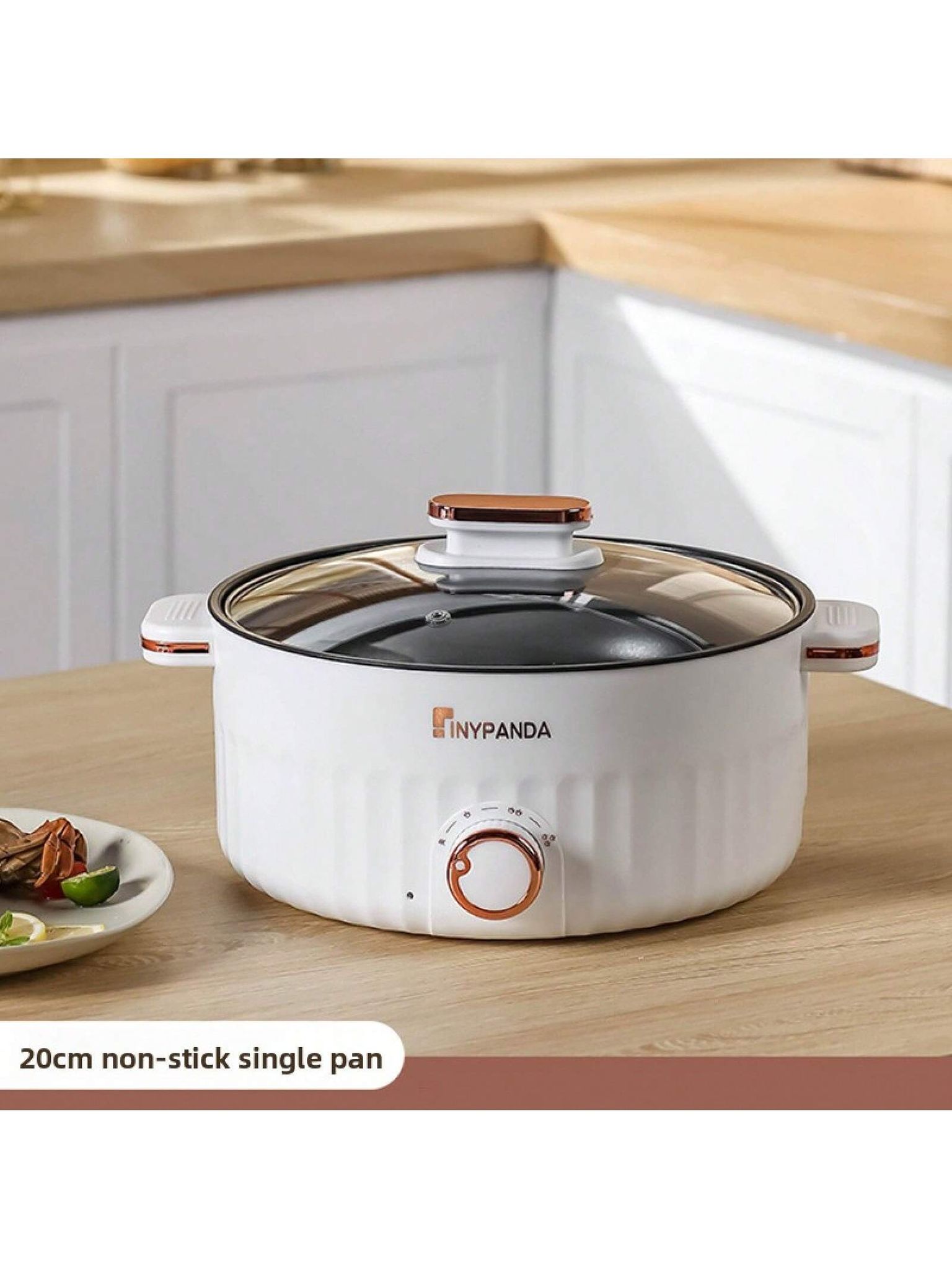 Olla Eléctrica Multifuncional Olla Caliente Eléctrica Para Revolver, Freír Y Cocinar Todo En Uno Para Uso Doméstico, Olla Eléctrica Pequeña, Dispositivo De Olla Caliente Eléctrica