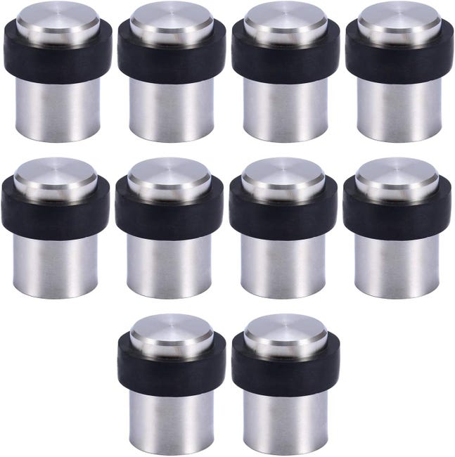 Promotion, 10 Pcs Butoir De Porte De Sol 45 Mm En Acier Inox Arrêt De Porte Butoir Bloque Porte