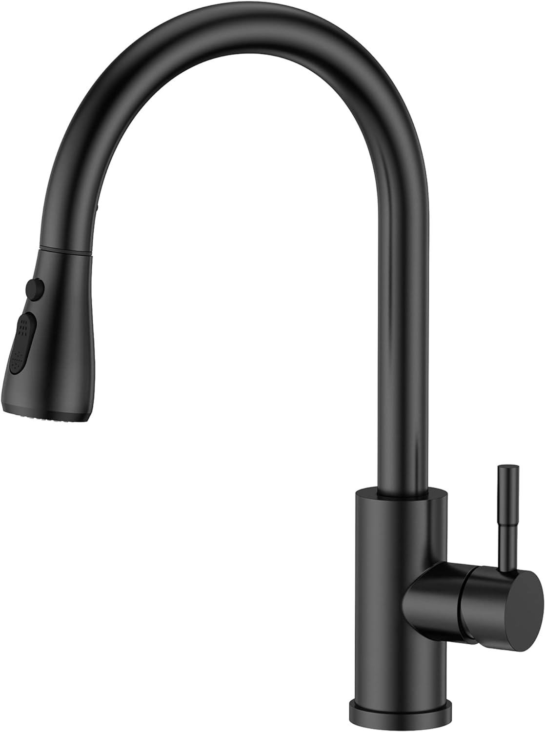 Kitchen Faucet With Extendable Spray Kitchen Mixer Tap 360° Rotatable, 3 Water Flow Adjustment Modes, Black