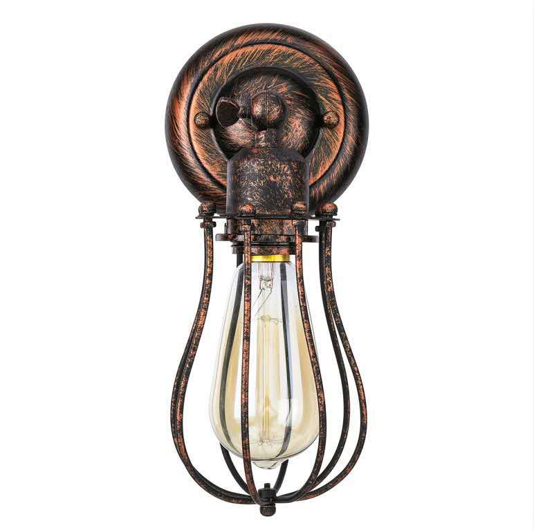 Applique Murale Applique Murale Salon Et Entrée Applique Murale Industrielle Métal Fer E27 Luminaire Vintage Retro,rouille Retro