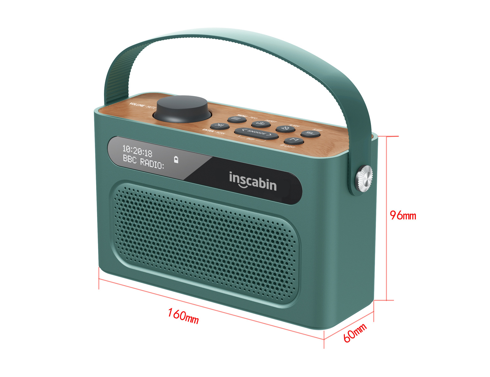 Portable Audio Dab Ocean Green Dab/dab+/fm