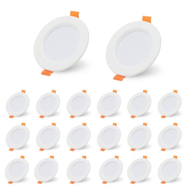 20x Spots Encastrables Led Spots Encastrables 5w Spots De Plafond Blanc Chaud