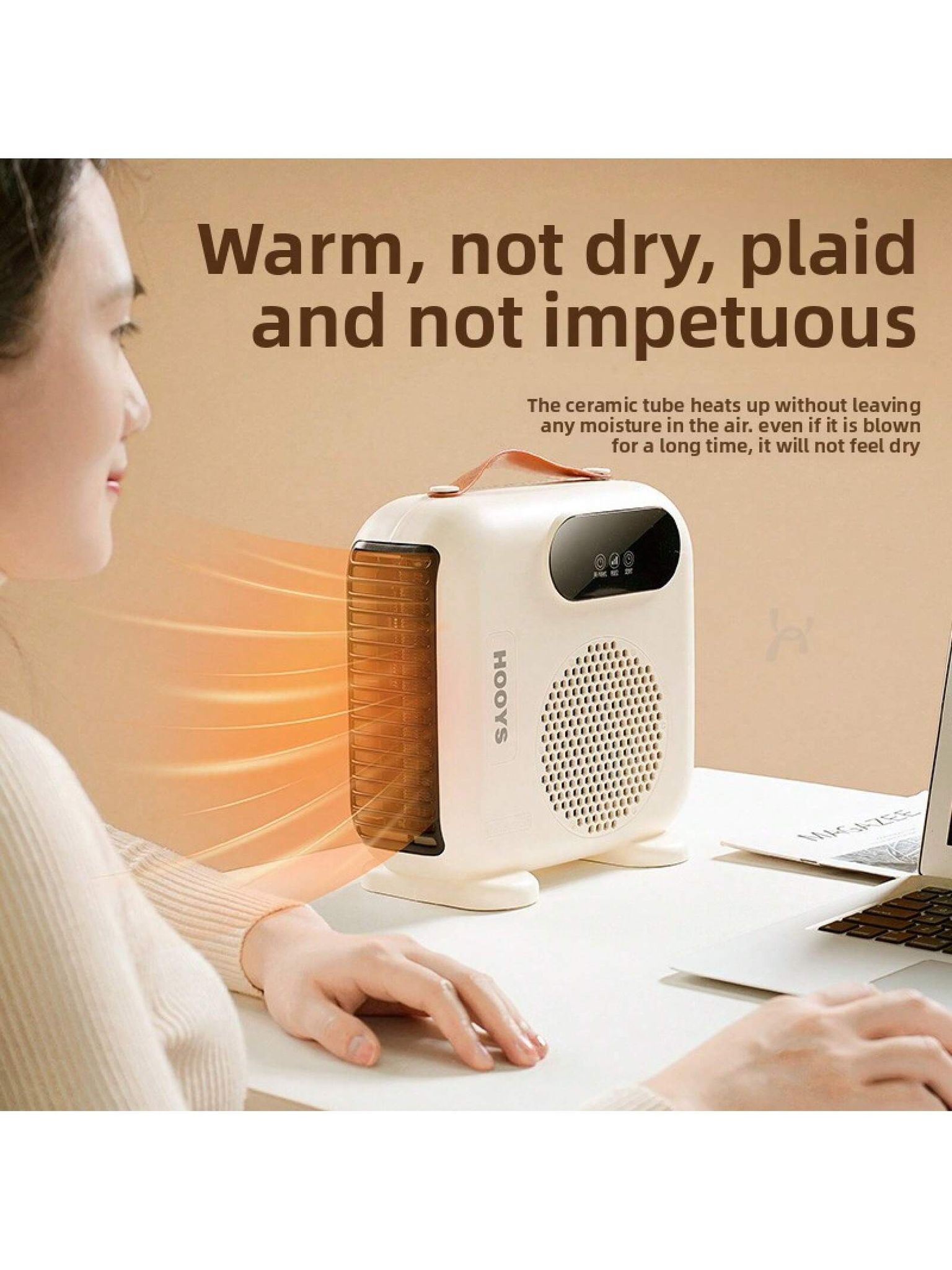 Chauffage D'Appoint De Bureau Avec Ventilateur, Chauffage Électrique Pour Salle De Bain, Petit Appareil De Chauffage Solaire À Air Chaud Pour L'Hiver