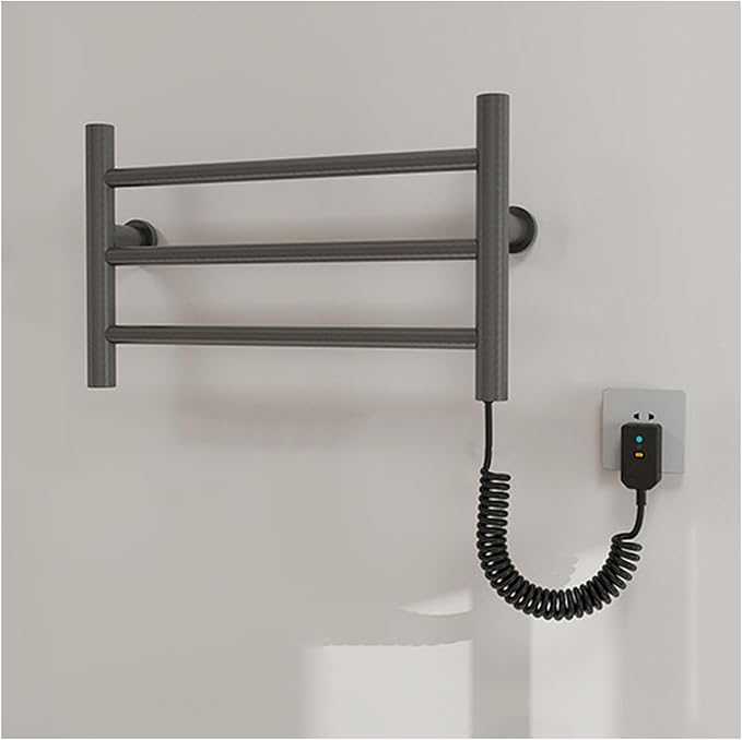 Chauffe-serviettes Électrique Pour Salle De Bain 35 W, Sèche-serviettes Mural En Acier Inoxydable - Petit Radiateur À Température Constante Enfichable