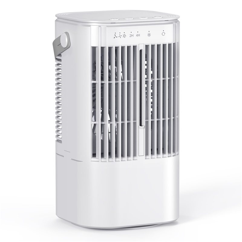 Climatiseur Portable 4 En 1, Rafraîchisseur Usb, Réservoir 900 Ml, Led Pour Chambre Et Bureau