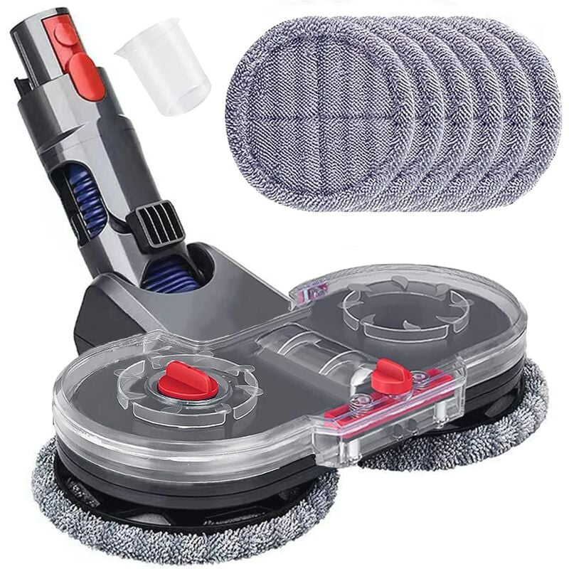 Tête De Vadrouille Electrique Pour Dyson V11 V10 V15 V8 V7 Aspirateur Tête De Balai Avec Réservoir Et 6 Vadrouilles Lavables--trimec