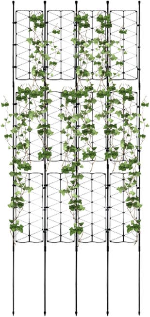 160x60cm Plante Grimpante D'Extérieur, Cadre De Support De Plantes, Haie De Clôture De Jardin Décorative, Plante Écran D'Intérieur Et D'Extérieur