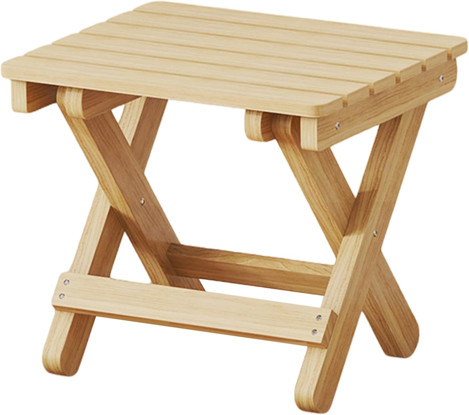 Chaise Pliante À Forte Capacité De Charge Tabouret De Douche En Bois Convient À Une Utilisation Intérieure Et Extérieure.