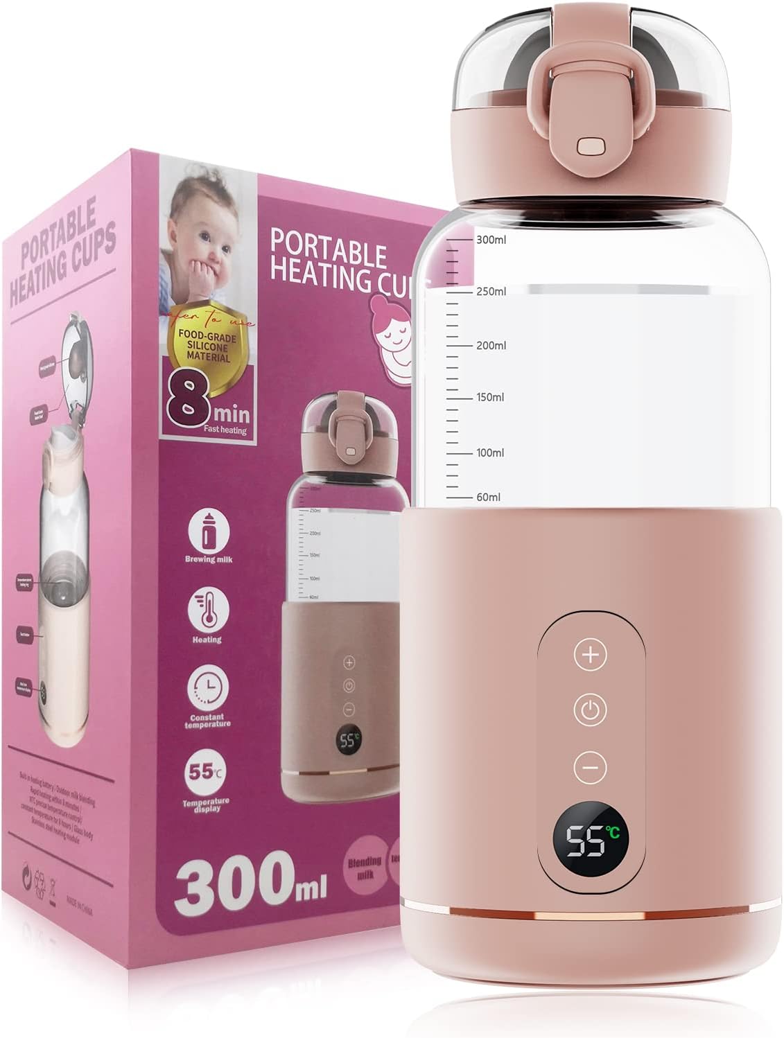 Chauffe-eau Portable Rechargeable Pour Lait Maternisé, Lait Maternel,