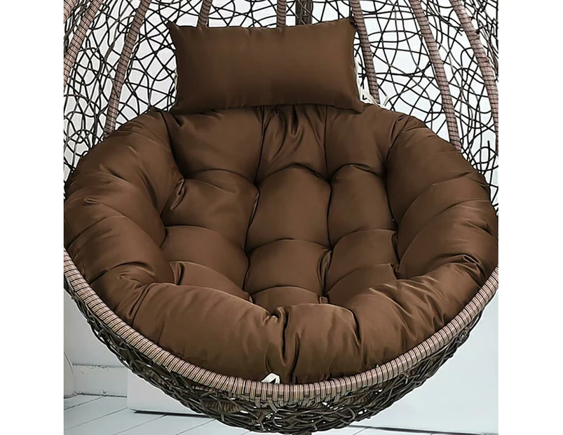 Wsecomm Egg Chair Cushion Replacement Coffee, Round Swing Chair Cushion Replacements, Hammock Chair Seat Cushion, Garden Swing Cushion Replacement, E