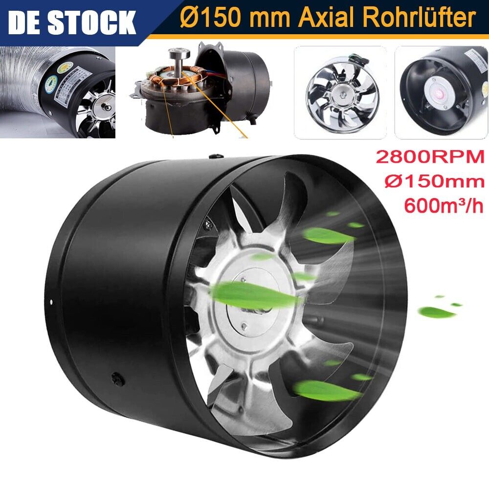 Ventilator Axial Qttvbtna, Metal, 2800 Rpm, Silentios, 150mm
