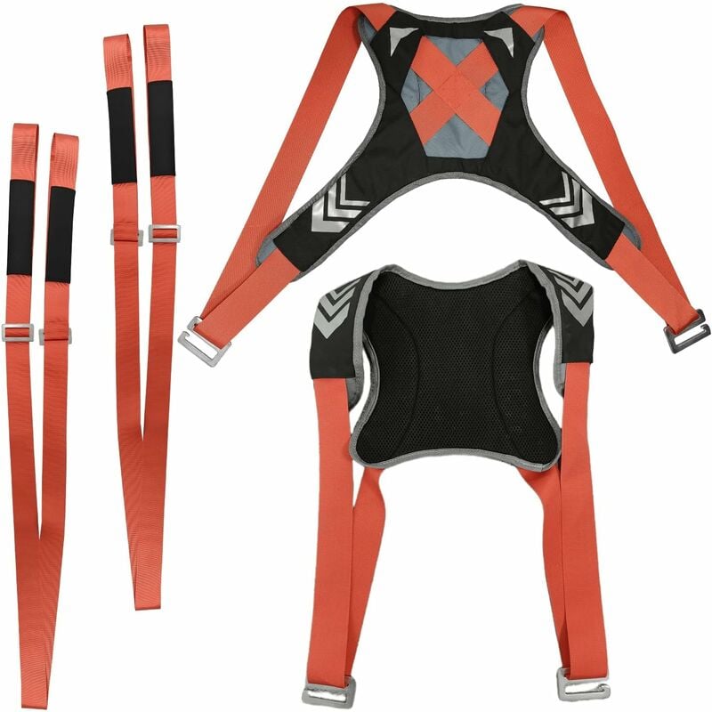 Pièces Sangle De Levage Demenagement, Système De Levage Et De Déplacement De 2 Personnes, Réglable Sangles De Transport, Demenagement Accessoire Pour Transportez Facilement Meubles, Appareils