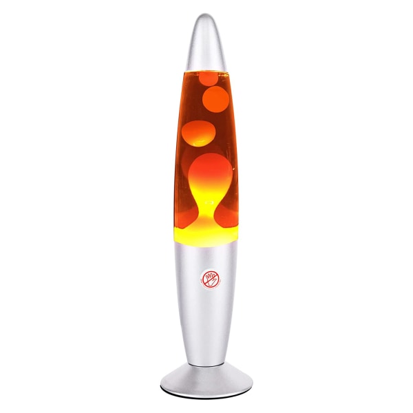Den Nya Orange Futuristisk Lavalampa Med Strömbrytare