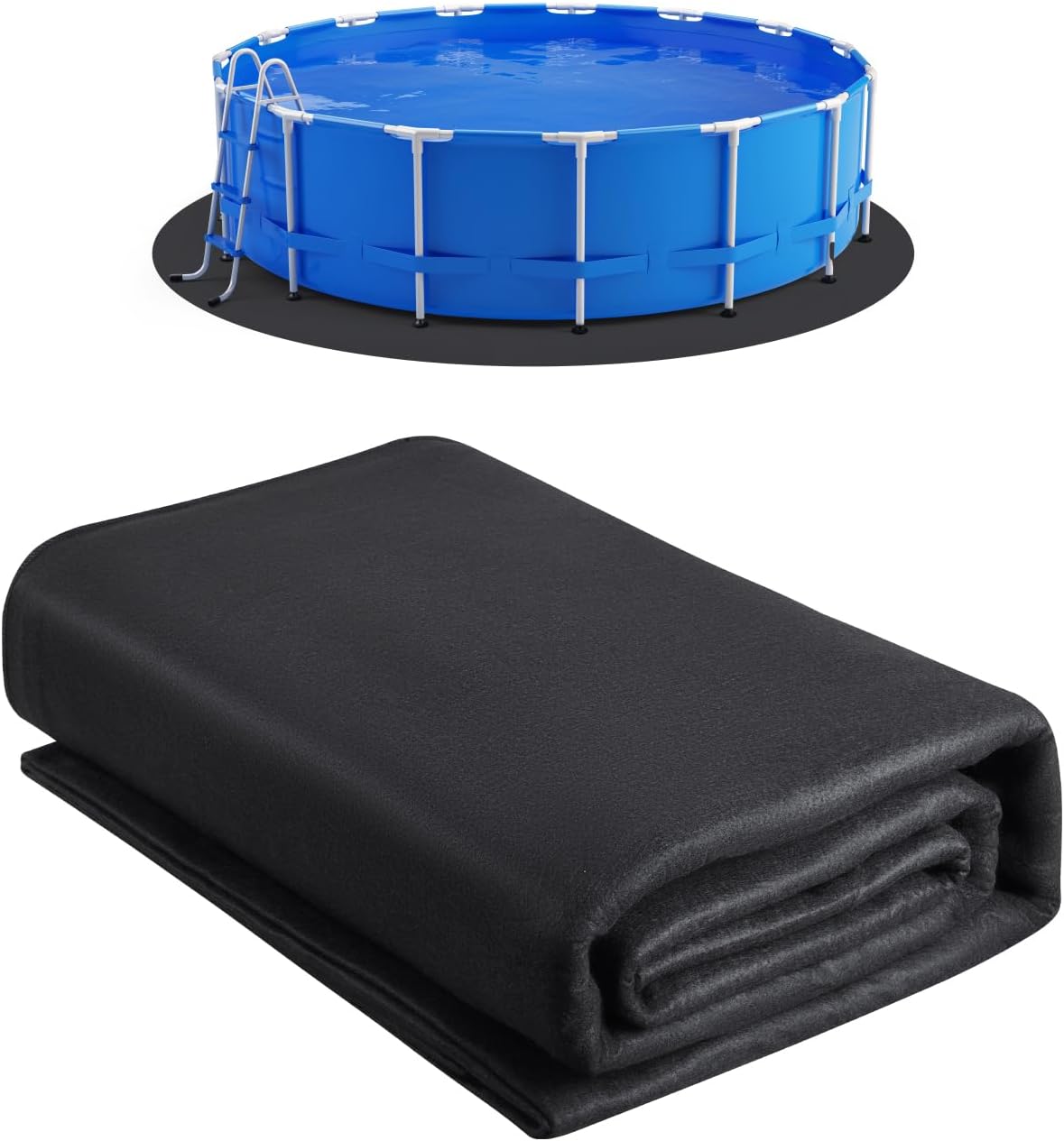 Tapis De Sol Pour Piscine Ronde – 3 M, Protection Anti-perforation, Antidérapant – Pour Piscines Hors Sol, Tapis Spa