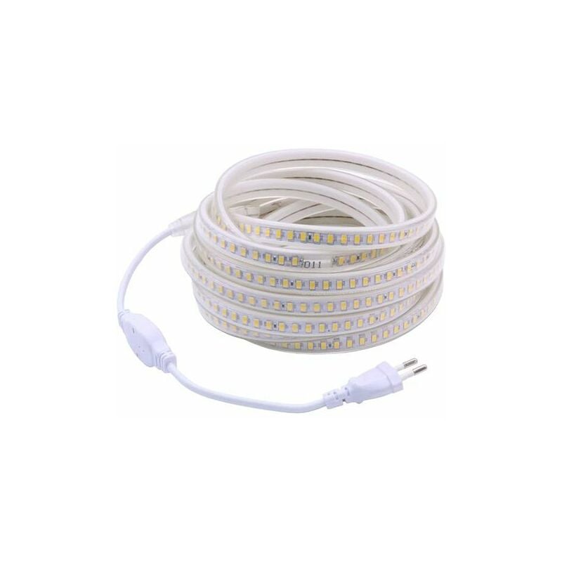 8m Ruban Led Pour Exterieur 220v 4000k Blanc Positif 5 Meters Ip67 Etanche Bandeau Lumineuse A Led (blanc Positif, 8m)