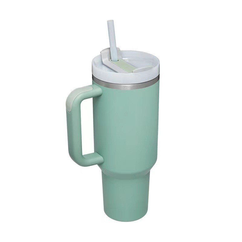 40 Oz Tumbler With Handle And Straw - Stainless Steel Tumbler With Straw - Travel Coffee Mug - Tumbler Or Stainless Steel Insulated Tumbler With Leak-proof Lid And Straw (charcoal)…