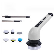 Multi Functional Cleaning Brush White (equipped With 6 White Heads)