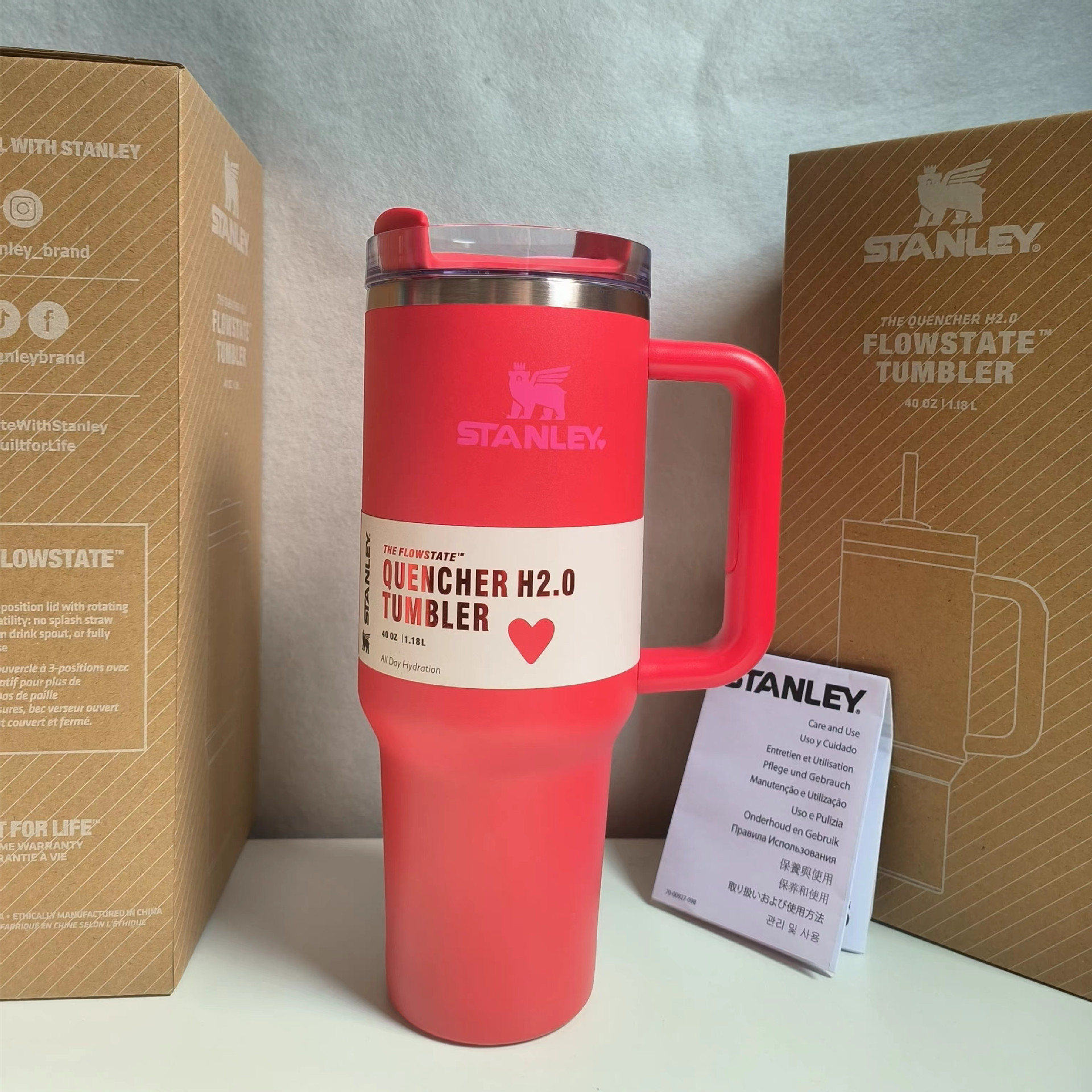 Stanley Quencher H2.0 Flowstate Stainless Steel Vacuum Insulated Tumbler With Lid And Straw For Water, Iced Tea Or Coffee
