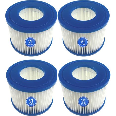 Freosen – Cartouches Filtrantes De Piscine Lay-z-spa – Pack De 12 – Filtration Haute Performance – Hauteur 80mm, Diamètre 104mm