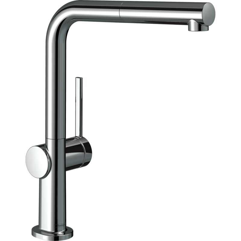Hansgrohe – Mitigeur D'Évier Talis Avec Bec Extractible – Laiton Chromé – Débit 8 L/min – Angle De Rotation 360° – Raccord G 3/8 – 72808000