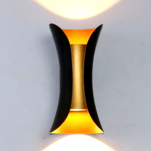 Inomhus Vägglampa 10w Modern Vägglampa Utomhus Upp Och Ner Vägglampa Metal 3000k Varmvit Inomhus Décoratif Pour Sovrum Hem Hall Hall Vardagsrum