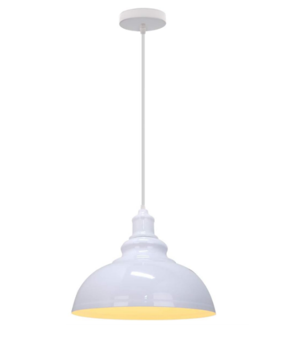Un Ensemble De 1 Suspension De Style Industriel,un Plafonnier Rétro En Métal E27,adapté Aux Cuisines,salles À Manger Et Salons,d'un Diamètre De 30 Cm
