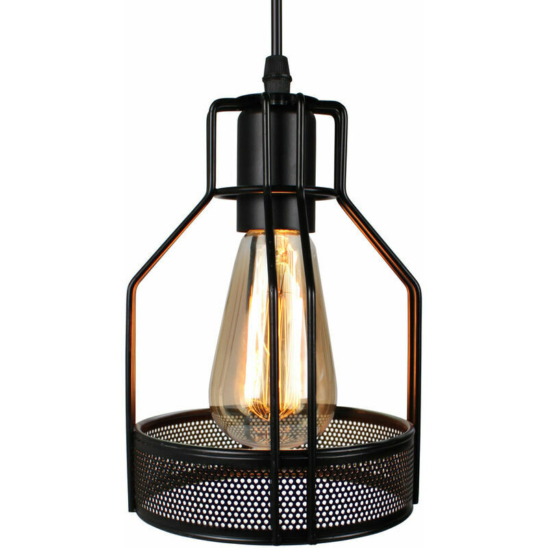 Lustre Suspension Industrielle Métal Luminaire Vintage E27 Pour Cuisine Salon Salle À Manger Chambre Restaurant Café Bar