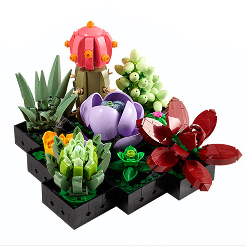 Ensemble De Plantes Artificielles Succulentes Pour Adultes, Décoration Intérieure, Cadeau D'Anniversaire Ou De Pendaison De Crémaillère Original, Collection Botanique, Kit De Bouquet De Fleurs