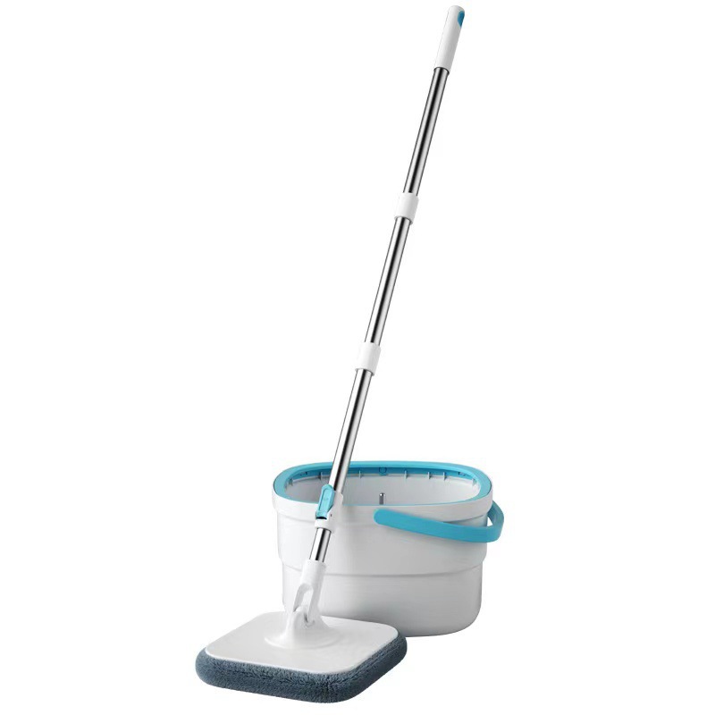 Balai Essoreur Et Seau Avec Essoreuse Pour Le Nettoyage De La Maison. Balai Essoreur Avec Compartiments Séparés Pour L'Eau Sale Et L'Eau Propre. Balai Essoreur Humide Et Sec Pour Sols.