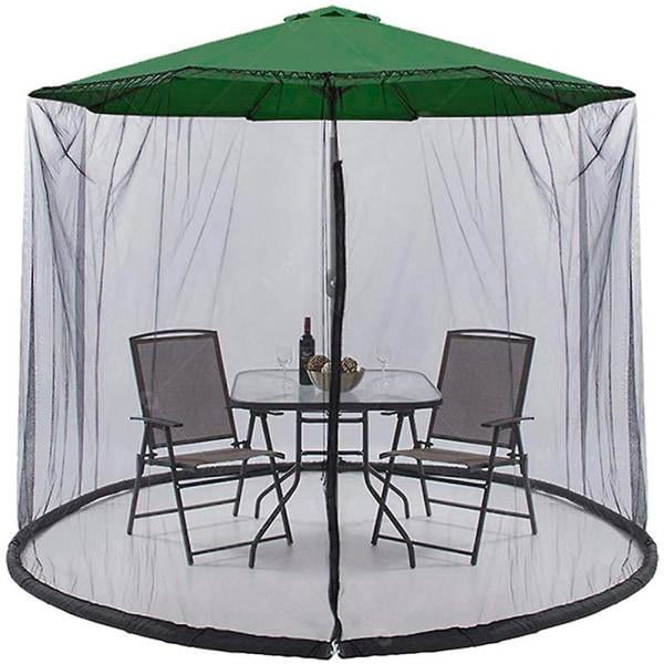 Moustiquaire Zippée Pour Parasol De Jardin/terrasse/table, 300 X 230 Cm