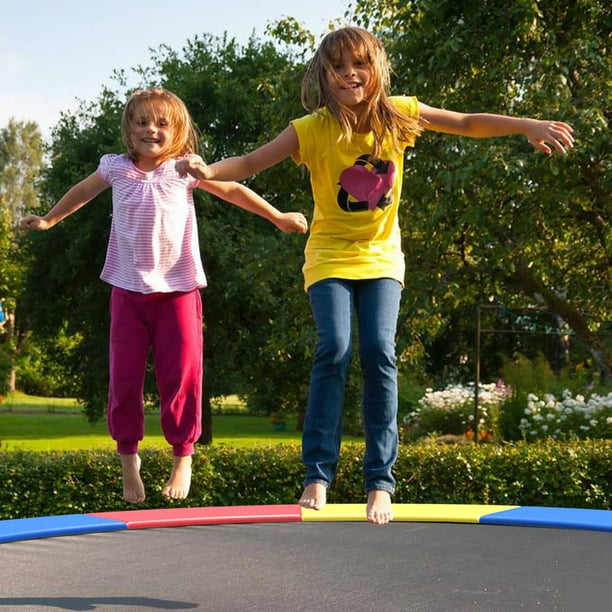 10ft Trampoline Pad, Tear-resistant Edge Cover Springs Protection Pad, All Weather Replacement Trampoline Safety Pad