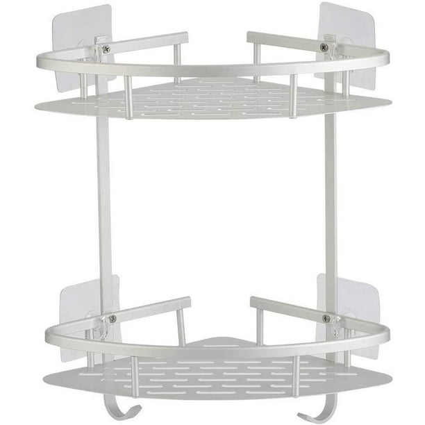 Bathroom Shelves, Aluminum Shower Shelf Caddy With 2 Levels
