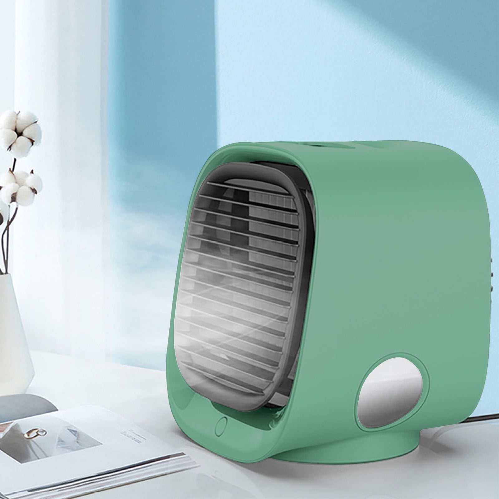 Refroidisseur D'Air Par Évaporation, Petit Climatiseur Extérieur, Ventilateur De Refroidissement Portable, Ventilateur Brumisateur Portable Rechargeable, Cadeau D'Été Pour L'Intérieur Et L'Extérieur (
